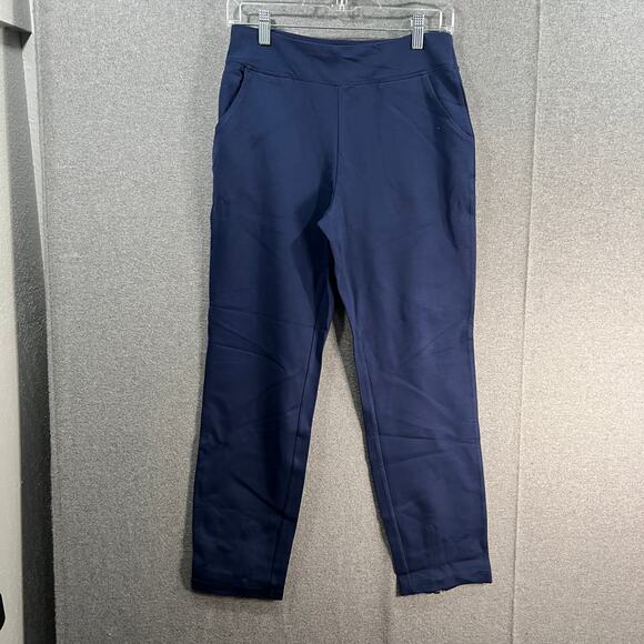 Belle by Kim Gravel Regular Ponte Ankle Pants with Back Zip Twilight, Reg 8 - Picture 1 of 8